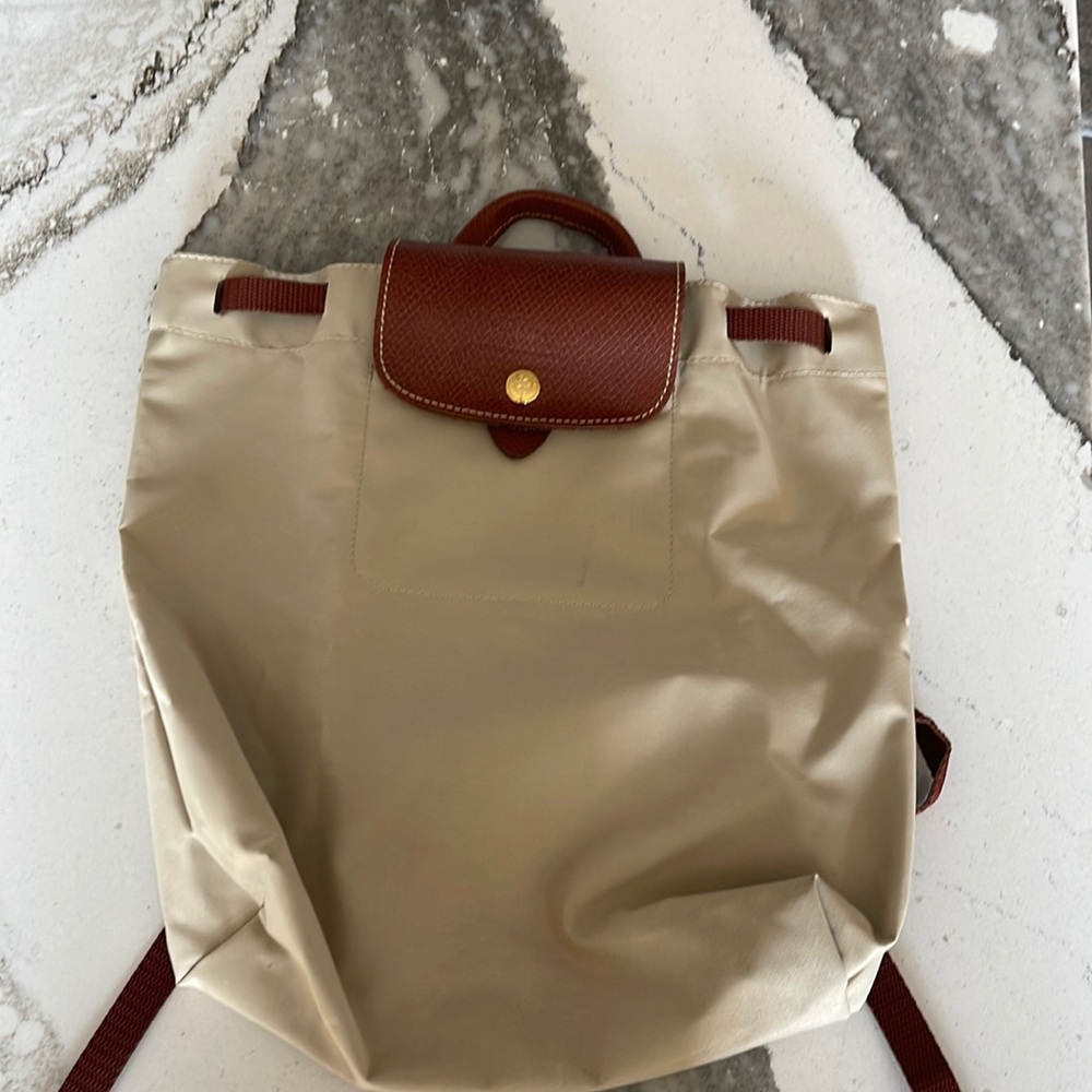 Vintage longchamp backpack gently used